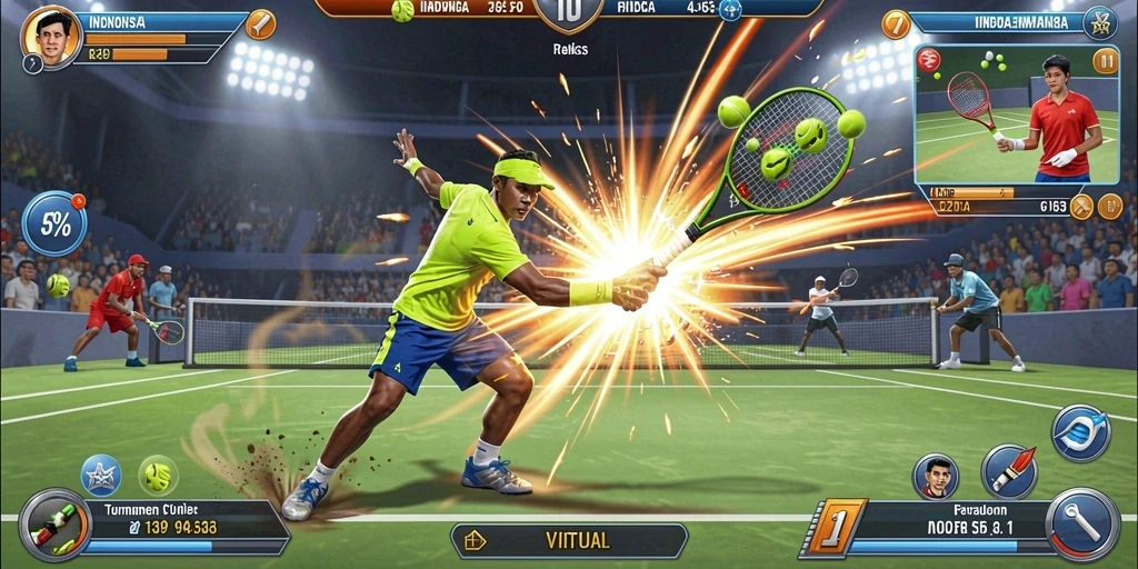 Screenshot menggambarkan salah satu level baru yang menantang.